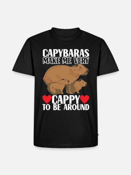 Capybara Wasserschwein - T-shirt Premium bio Homme - noir