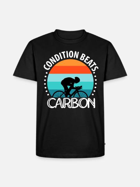 Condition beats carbon - Men's Premium Organic T-Shirt - black