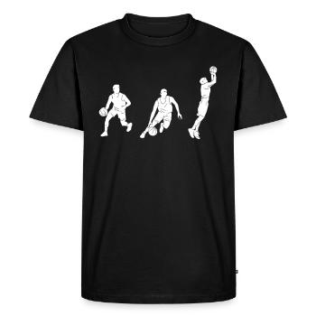 Dictons de basket-ball amusants pour les joueurs de basket-ball - T-shirt Premium bio Homme - noir - Devant - Nico (187cm)