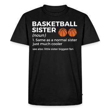Dictons de basket-ball amusants pour les joueurs de basket-ball - T-shirt Premium bio Homme - noir - Devant - Nico (187cm)