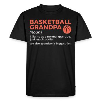 Dictons de basket-ball amusants pour les joueurs de basket-ball - T-shirt Premium bio Homme - noir - Devant - Nico (187cm)