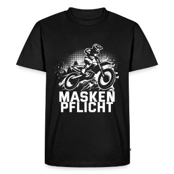 Cadeau Motocross pour Enduro Supermoto Dirt Bike - T-shirt Premium bio Homme - noir - Devant - Nico (187cm)