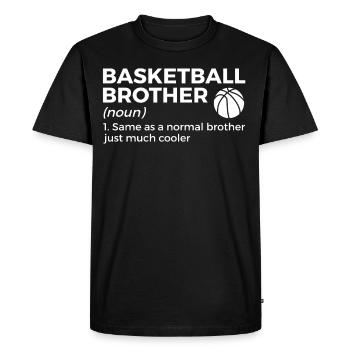 Dictons de basket-ball amusants pour les joueurs de basket-ball - T-shirt Premium bio Homme - noir - Devant - Nico (187cm)
