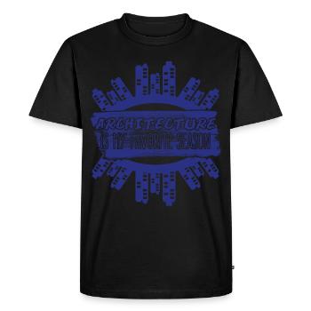 Architecte Gratte-ciel Architecure - T-shirt Premium bio Homme - noir - Devant - Nico (187cm)