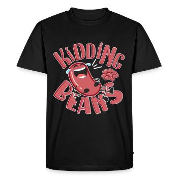 Funny Kidding Beans - Cool Bean-gigt-idea - Men's Premium Organic T-Shirt - black - Front - Nico (187cm)