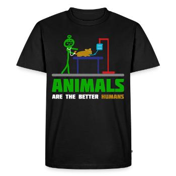 Vétérinaire Vétérinaire Pratique vétérinaire - T-shirt Premium bio Homme - noir - Devant - Nico (187cm)