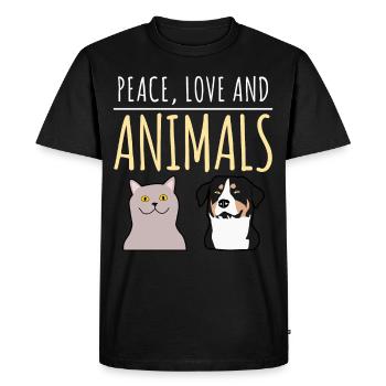 Veterinarian Veterinary Animals Veterinary practice - Men's Premium Organic T-Shirt - black - Front - Nico (187cm)