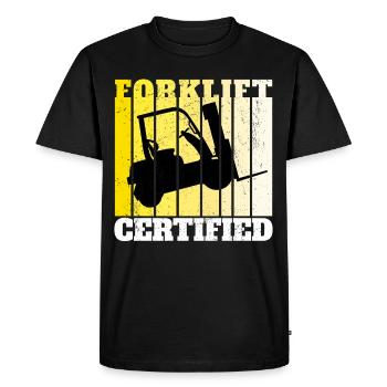 Forklift Driver Forklift Driver Forklift - Men's Premium Organic T-Shirt - black - Front - Nico (187cm)