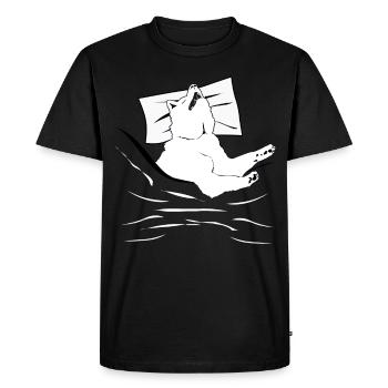 White Shepherd Sleep Shepherd Dogs - Men's Premium Organic T-Shirt - black - Front - Nico (187cm)