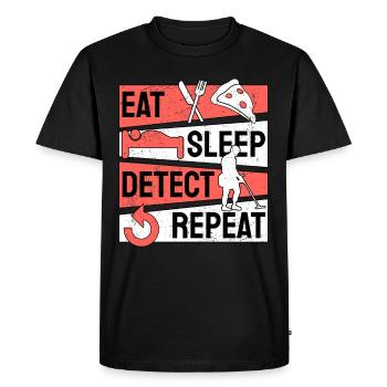 Détecteur de métaux Treasure Hunter Sonde Walker - T-shirt Premium bio Homme - noir - Devant - Nico (187cm)