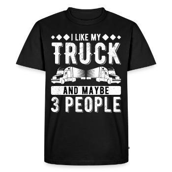 Truck Driver Truck Driver Professional Trucker - Men's Premium Organic T-Shirt - black - Front - Nico (187cm)