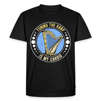 Harpist Harp Player Harp Player Harp - Men's Premium Organic T-Shirt - black - Front - Nico (187cm)