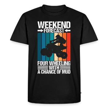 Quad Bike Quad Riders - T-shirt Premium bio Homme - noir - Devant - Nico (187cm)