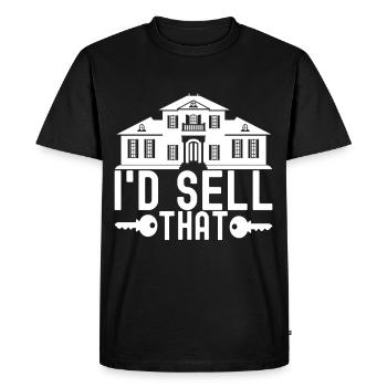 Marqueur immobilier Markler Immobilien - T-shirt Premium bio Homme - noir - Devant - Nico (187cm)