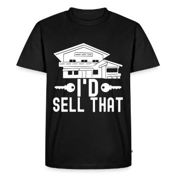 Marqueur immobilier Markler Immobilien - T-shirt Premium bio Homme - noir - Devant - Nico (187cm)