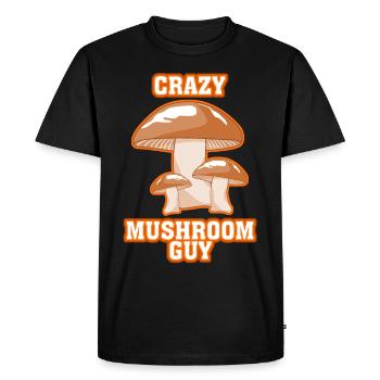 Cueilleur de champignons Gars Cueilleur de champignons - T-shirt Premium bio Homme - noir - Devant - Nico (187cm)