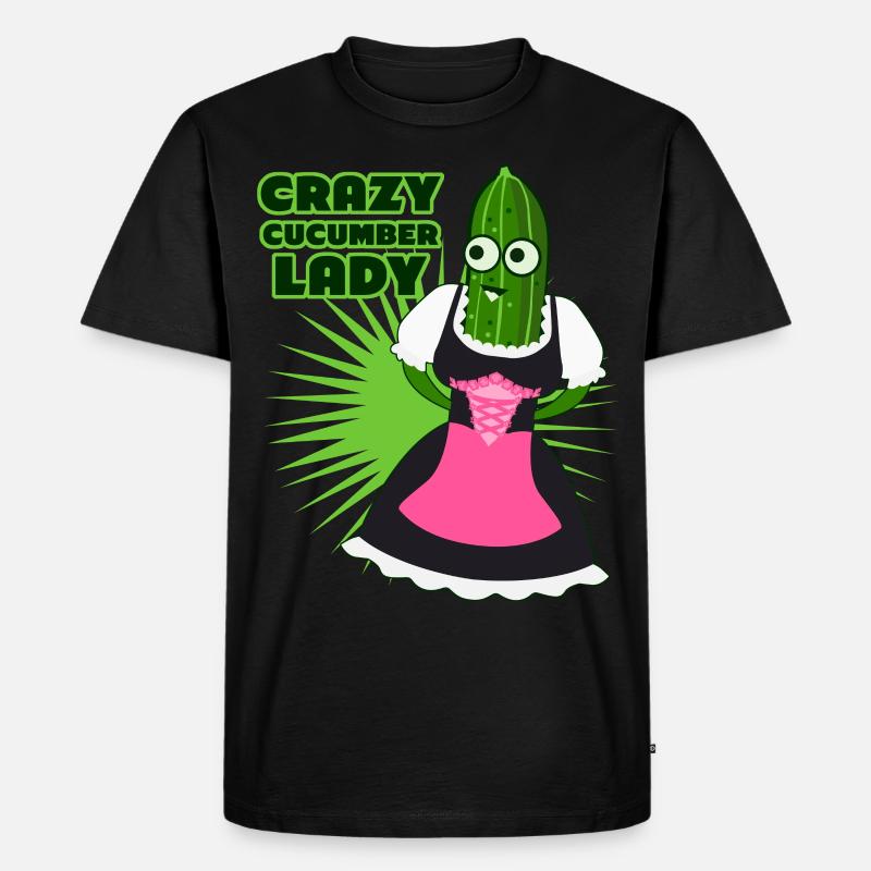Gurken Dirndl Gurke - Männer Premium Bio T-Shirt - Schwarz