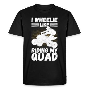 Quad Bike Quad Riders - Men's Premium Organic T-Shirt - black - Front - Nico (187cm)