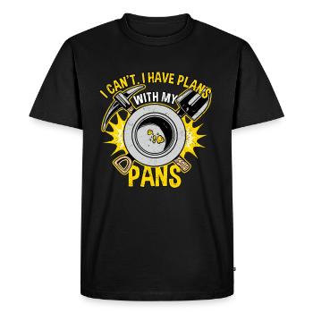 Prospecteurs d’or Mineurs d’or Chercheurs d’or - T-shirt Premium bio Homme - noir - Devant - Nico (187cm)