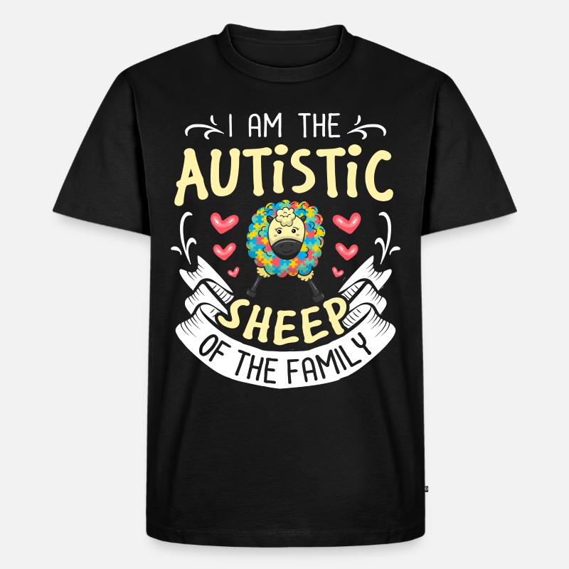 Autismus - Männer Premium Bio T-Shirt - Schwarz