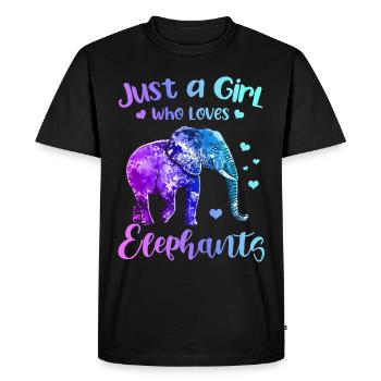 Elephant Tshirt pour Elephant Elephant Kids Zoo - T-shirt Premium bio Homme - noir - Devant - Nico (187cm)