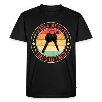 Inauguration Party HouseWarming Party Home Buyers - Men's Premium Organic T-Shirt - black - Front - Nico (187cm)