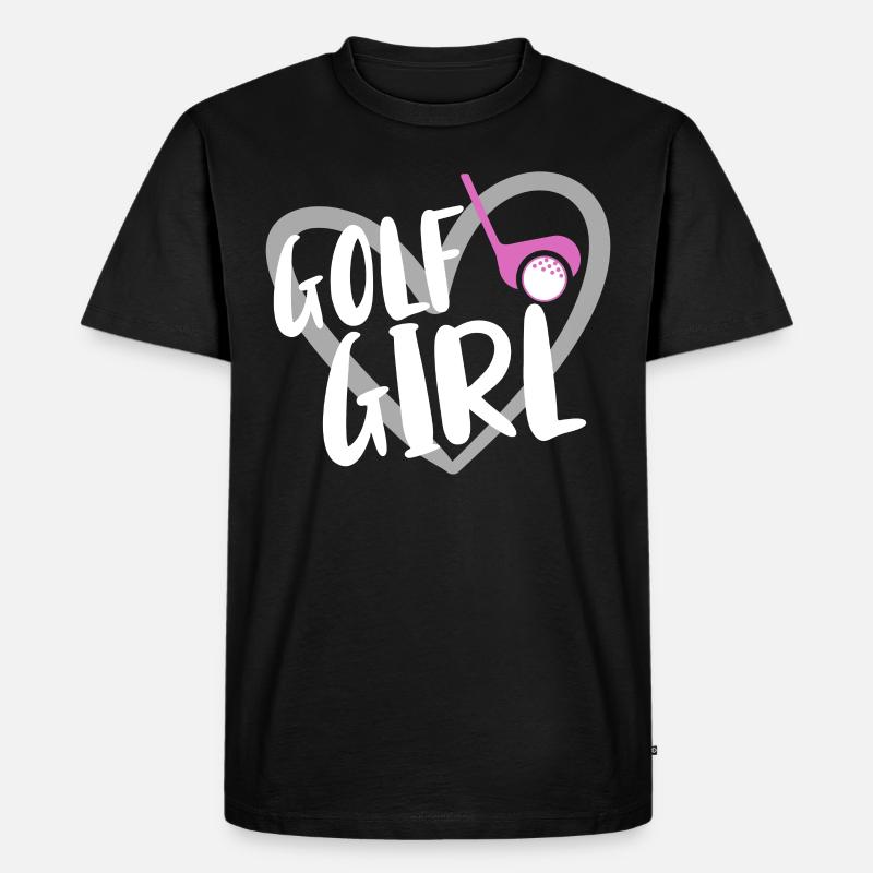 Golf Spieler Spruch Geschenkidee - Männer Premium Bio T-Shirt - Schwarz