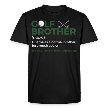 Golf Spieler Spruch Geschenkidee - Männer Premium Bio T-Shirt - Schwarz - Vorne - Nico (187cm)