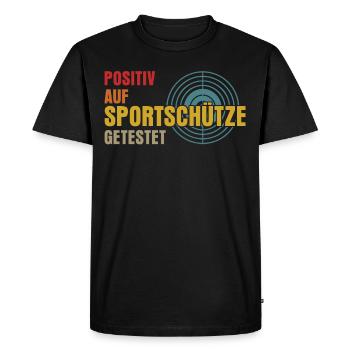 Sportschütze Schießsport Schützenkönig - Männer Premium Bio T-Shirt - Schwarz - Vorne - Nico (187cm)