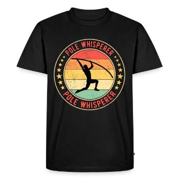 Perchiste Pole Whisperer - T-shirt Premium bio Homme - noir - Devant - Nico (187cm)