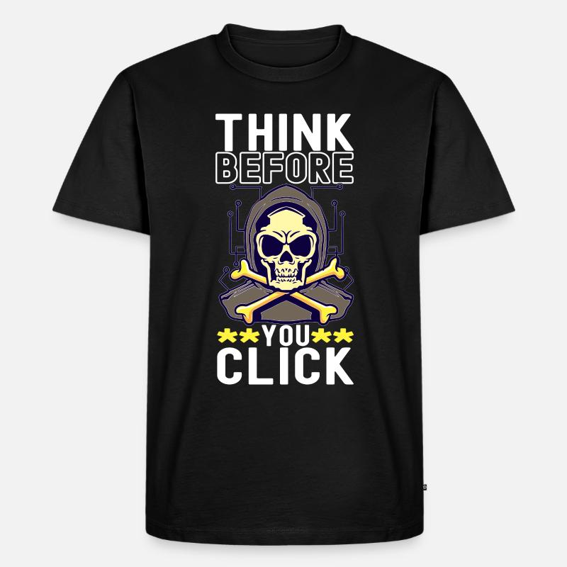 Programmierer Cyber Security - Männer Premium Bio T-Shirt - Schwarz