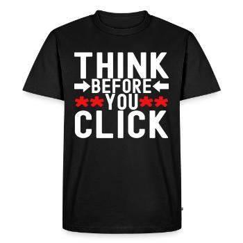 Programmer Cyber Security - Men's Premium Organic T-Shirt - black - Front - Nico (187cm)