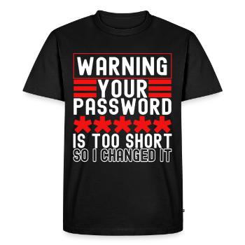 Programmer Cyber Security - Men's Premium Organic T-Shirt - black - Front - Nico (187cm)