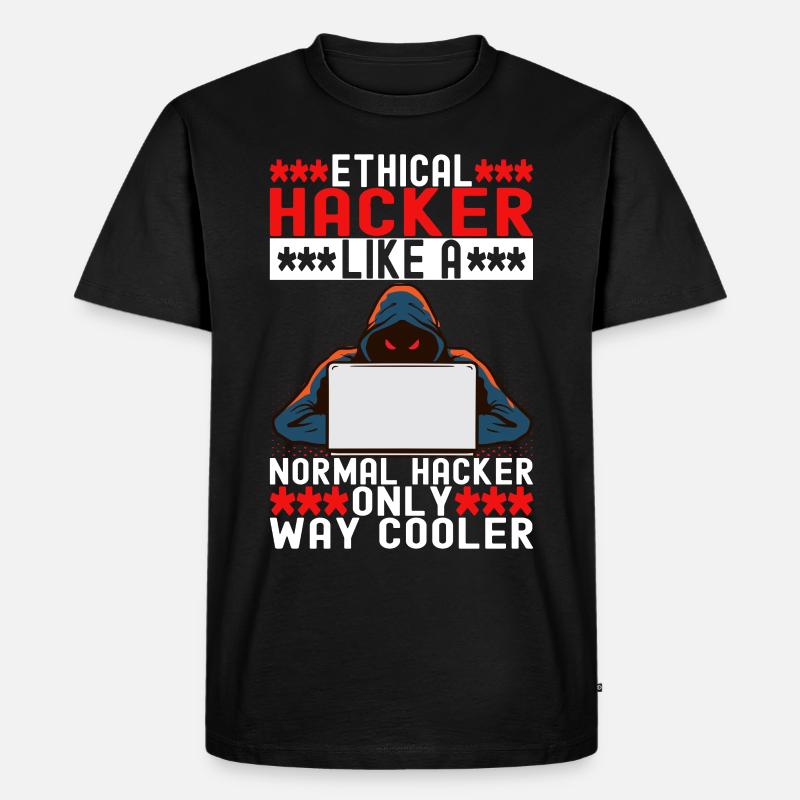 Programmierer Cyber Security - Männer Premium Bio T-Shirt - Schwarz