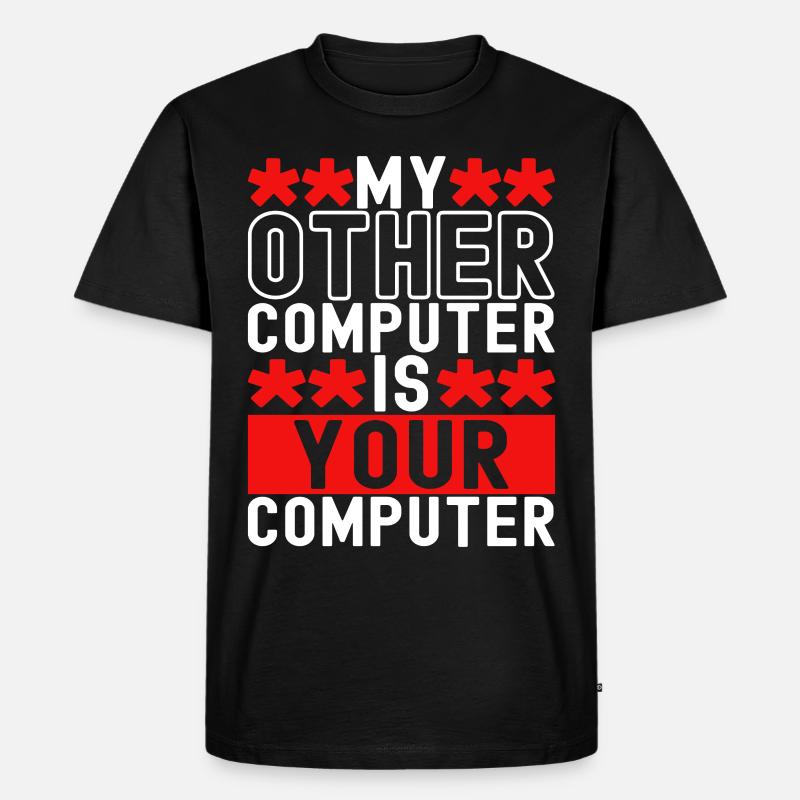 Programmierer Cyber Security - Männer Premium Bio T-Shirt - Schwarz
