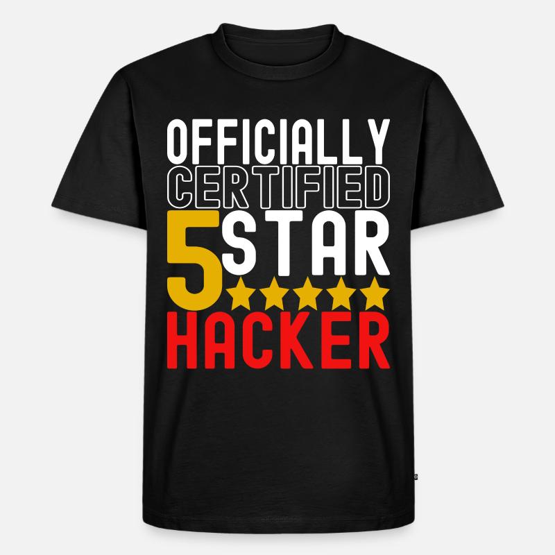 Programmierer Cyber Security - Männer Premium Bio T-Shirt - Schwarz