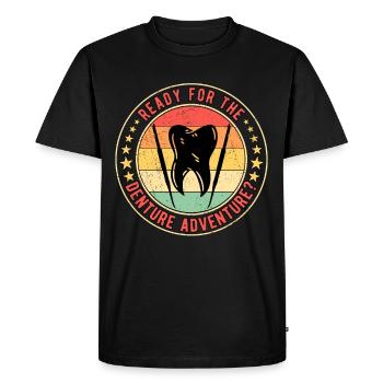 Prothésiste dentaire Prosthodontiste dentaire - T-shirt Premium bio Homme - noir - Devant - Nico (187cm)