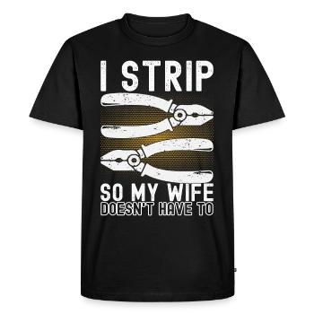 Electrician Electronics Technician - Men's Premium Organic T-Shirt - black - Front - Nico (187cm)