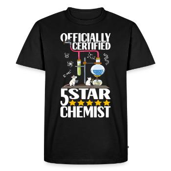 Chimiste chimiste - T-shirt Premium bio Homme - noir - Devant - Nico (187cm)