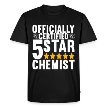 Chimiste chimiste - T-shirt Premium bio Homme - noir - Devant - Nico (187cm)