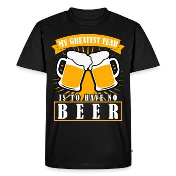 Bière Buveur de bière Bière Brasseur Bière Dicton - T-shirt Premium bio Homme - noir - Devant - Nico (187cm)