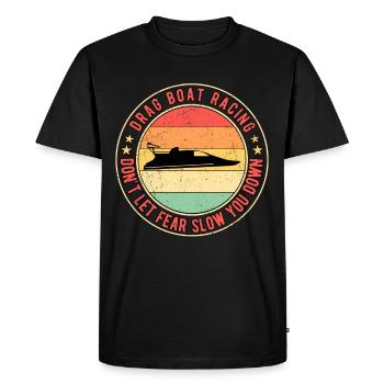 Drag Boot Rennen Drag Boat Racing - Men's Premium Organic T-Shirt - black - Front - Nico (187cm)