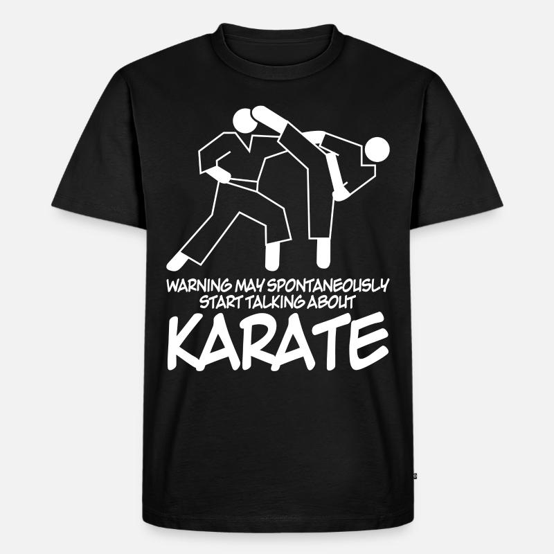 Karate Witz Karateka - Männer Premium Bio T-Shirt - Schwarz