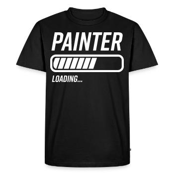 Barre de chargement Maler - T-shirt Premium bio Homme - noir - Devant - Nico (187cm)