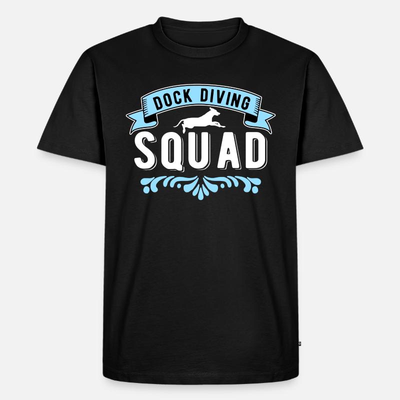 Dock Diving Squad - Männer Premium Bio T-Shirt - Schwarz