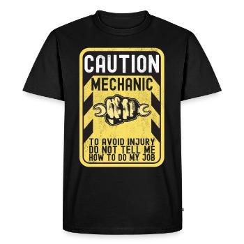 Mécanicien automobile Technicien en mécatronique - T-shirt Premium bio Homme - noir - Devant - Nico (187cm)