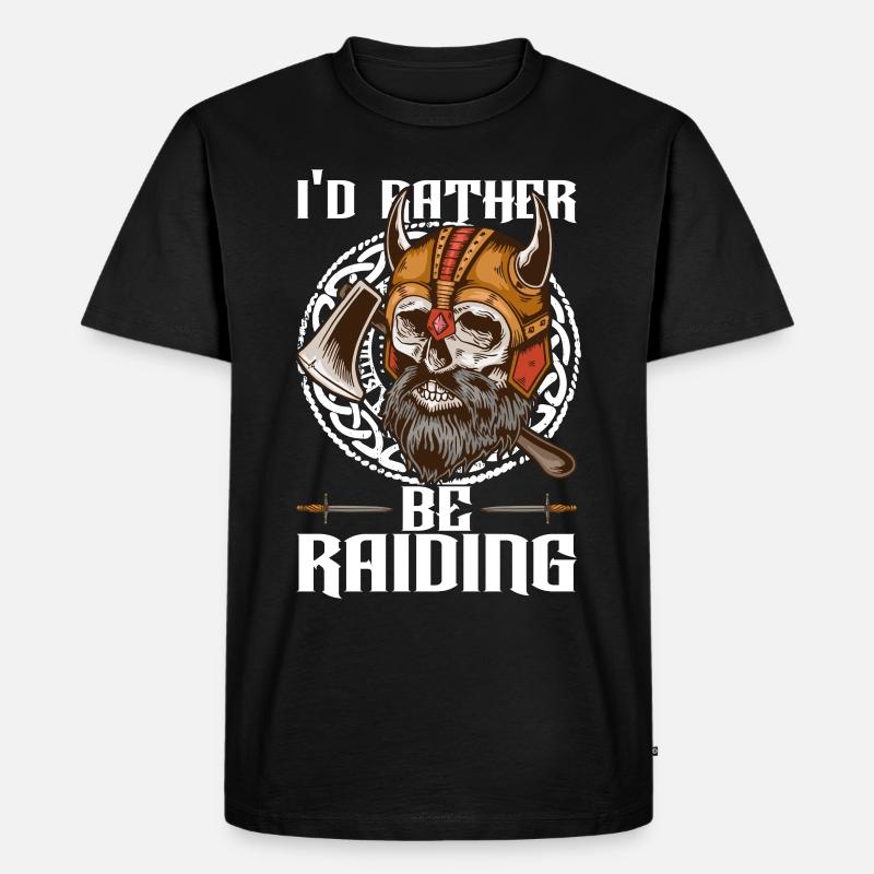 Vikinger Nordisch - Männer Premium Bio T-Shirt - Schwarz