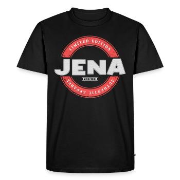 Jena Allemagne Ville Skyline Accueil Amour - T-shirt Premium bio Homme - noir - Devant - Nico (187cm)