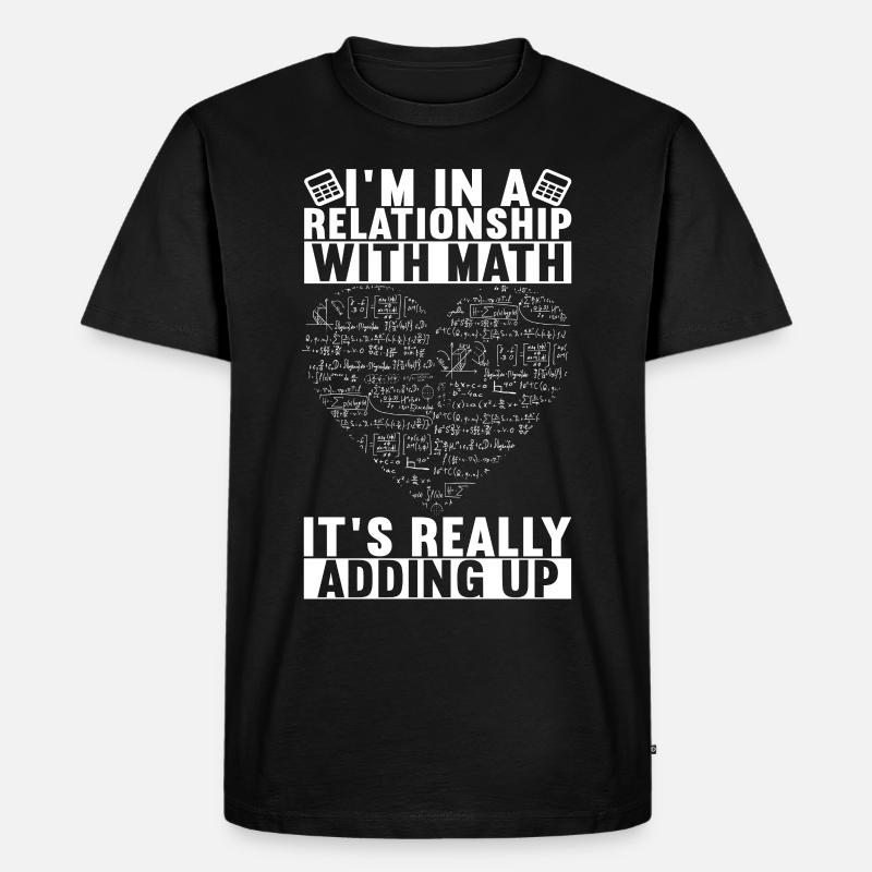 Mathe Mathelehrer - Männer Premium Bio T-Shirt - Schwarz