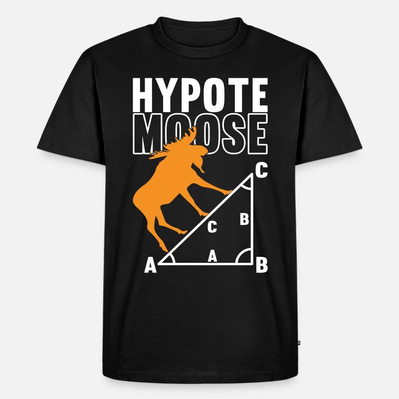 Mathe Mathelehrer - Männer Premium Bio T-Shirt - Schwarz